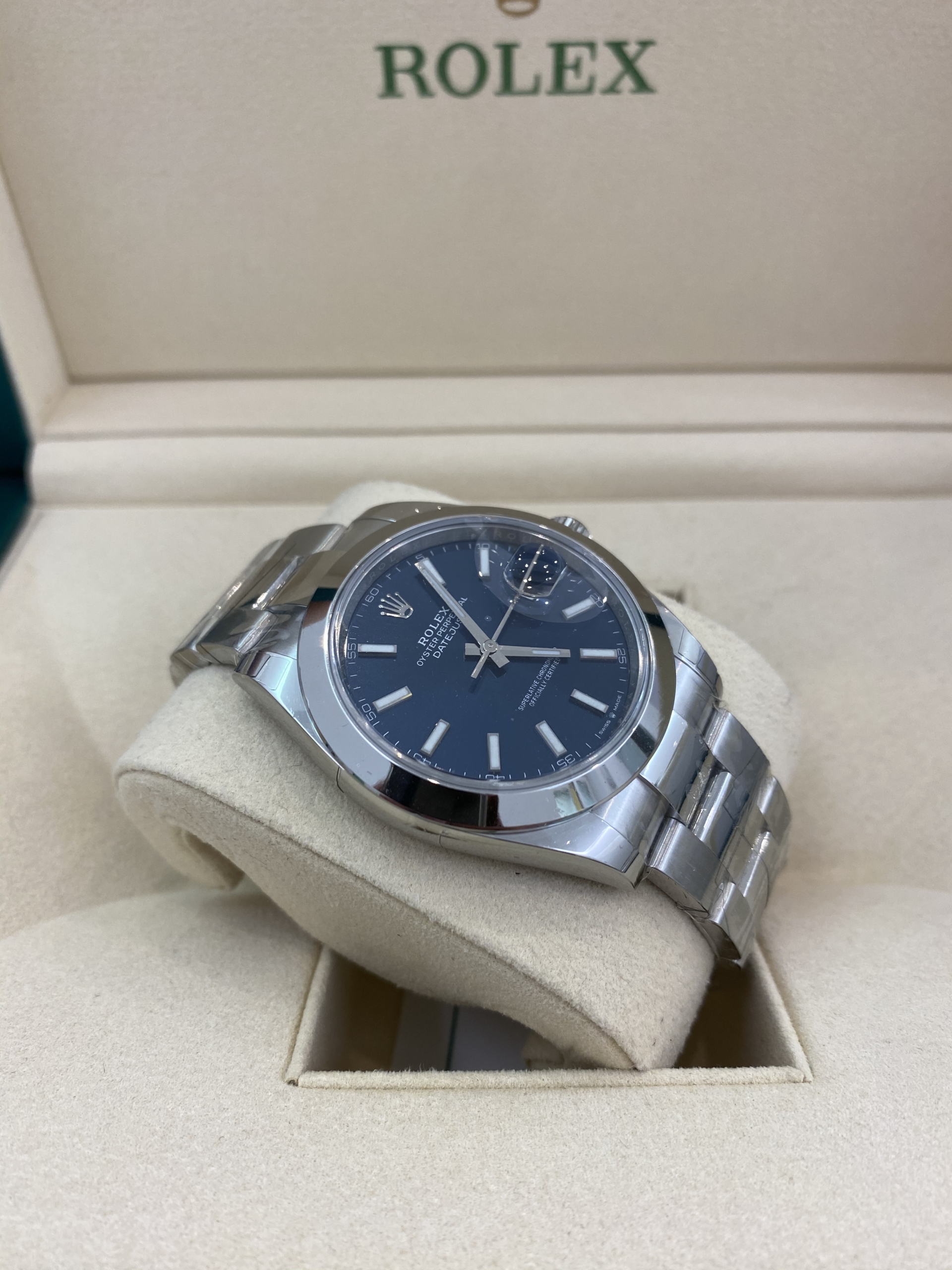 Rolex Datejust II blaues Ziffernblatt - uhren-boutique.com